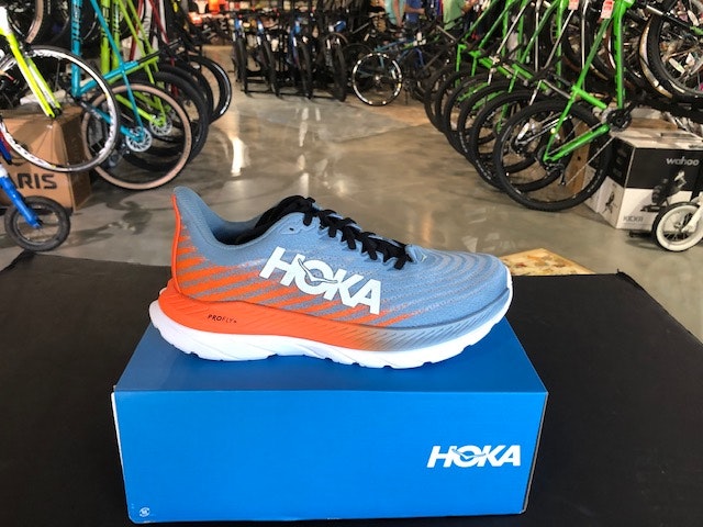 Mens Hoka Mach 5 Mountain Spring/Puffins Bill
