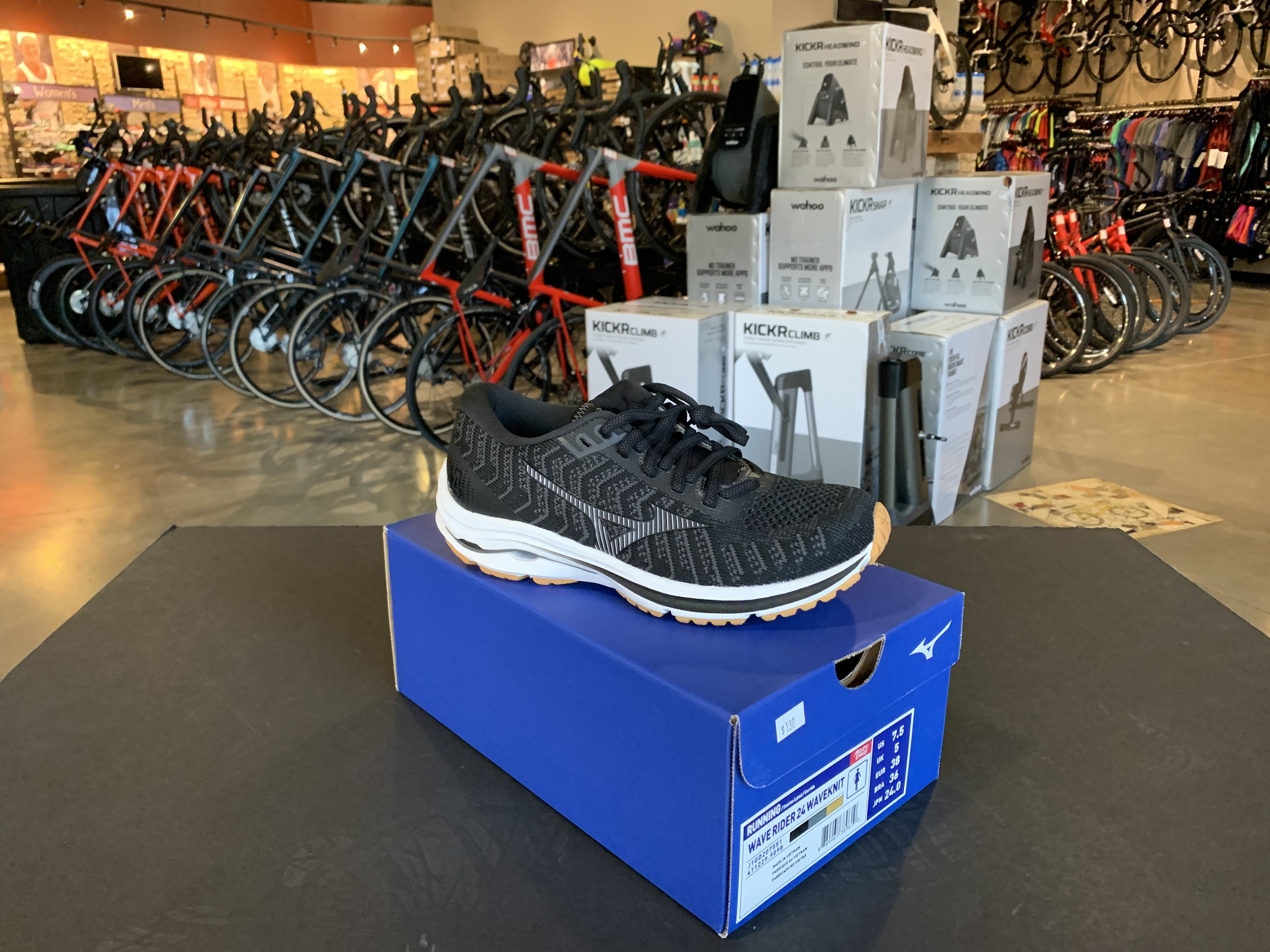 Mizuno Womens Wave Rider 24 Castle Rock-Phantom