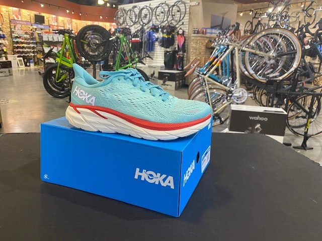 Womens Hoka  CLIFTON 8 AQUARELLE / EGGSHELL BLUE