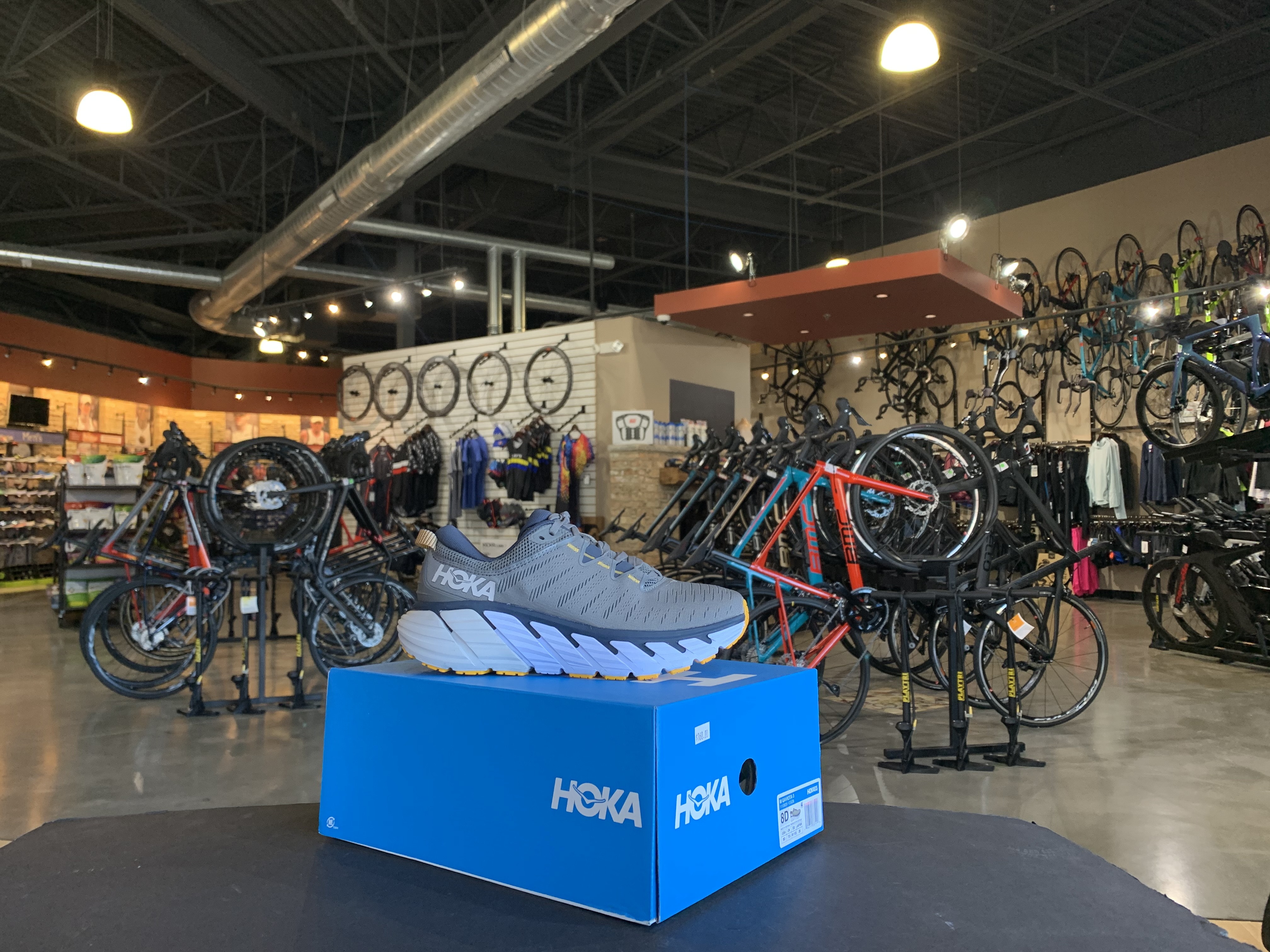 Mens Hoka Gaviota 3 Charcoal Gray/Ombre Blue