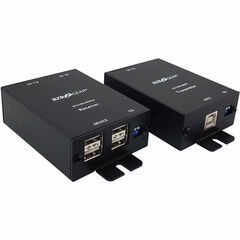 BZBGear 4-Port USB 2.0 Extender over Single CatX Cable (Up to 264')