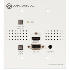 Atlona HDMI / VGA to HDBaseT Transmitter Wall Plate (US)