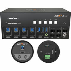 BZBGear HDMI & USB 3.0 Table Grommets for BG-UHD-KVM41