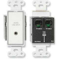 RDL D-TPS7A Format-A Passive Single-Pair Sender with Mini Jack (White/Gray)
