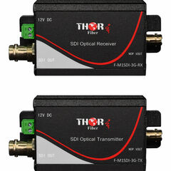 Thor 1-Channel SD/HD 3G-SDI over Fiber Extender Set