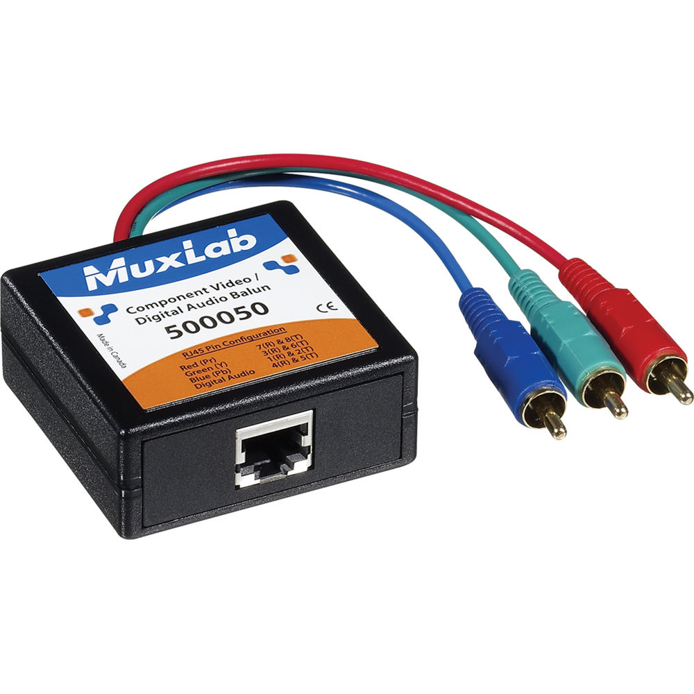 MuxLab Component Video/Digital Audio Balun (Male)