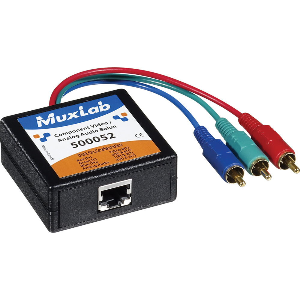 MuxLab Component Video/Analog Audio Balun (Male)