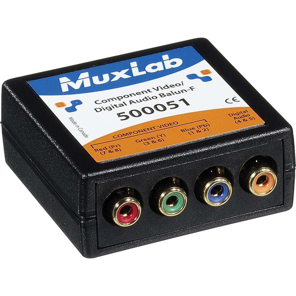 MuxLab Component Video/Digital Audio Balun (Female)