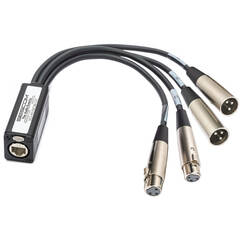 Sescom 4-Channel Passive Balanced Audio Extender over Cat 5/6/7