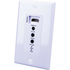 Vanco Evolution HDMI over Single Cat5e/6 Cable Wall Plate Extender Receiver with PoE
