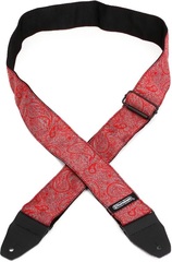 Dunlop D6711 Jacquard Guitar Strap - Paisley Red