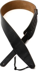 Gretsch Script Logo Leather Strap - Black