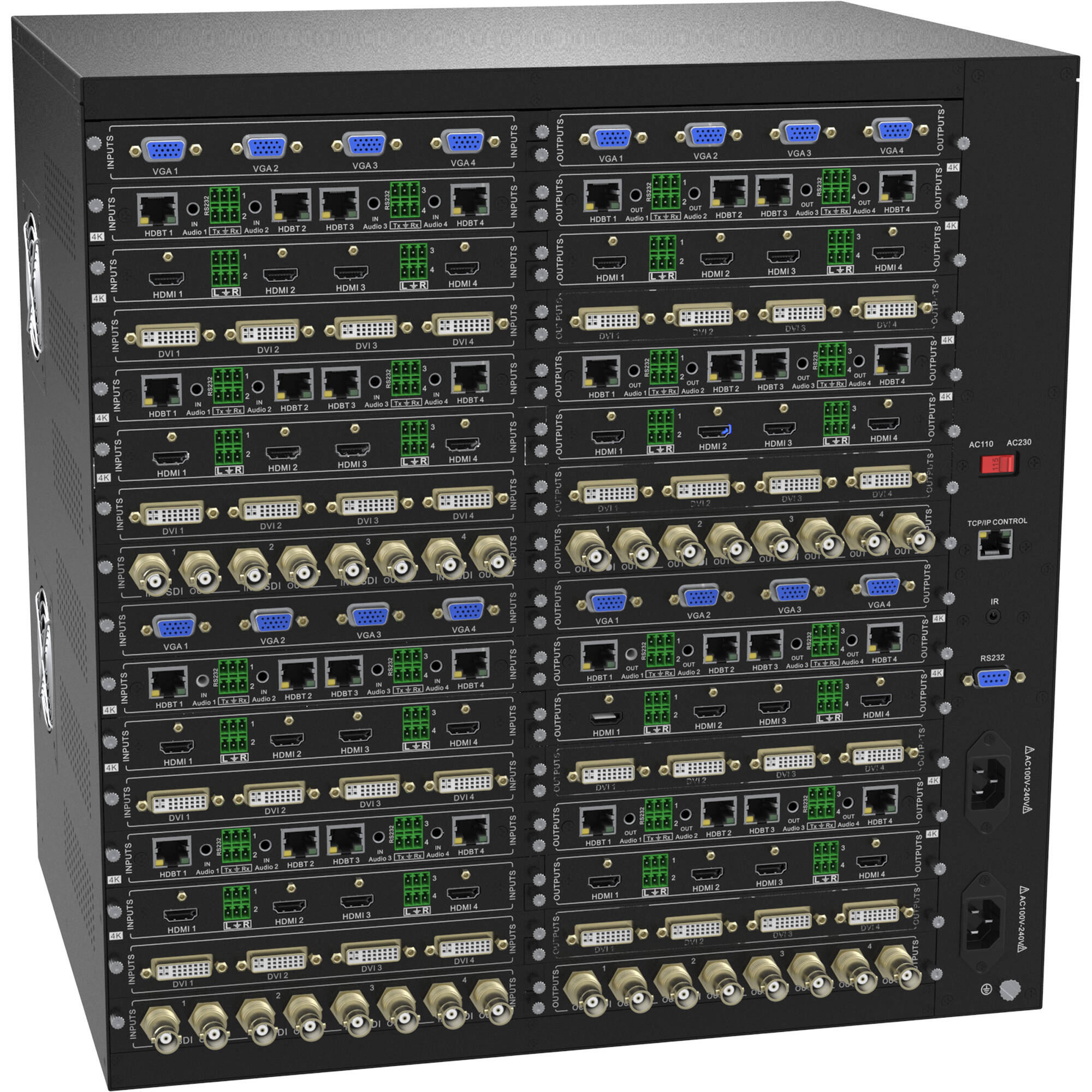 Alfatron MMX6464-N Modular Matrix Switcher Chassis