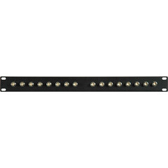 TecNec 16-Port 12G-SDI BNC Feed-Thru Patch Bay Panel