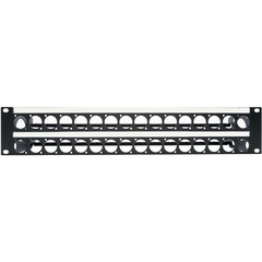 My Custom Shop 32-Port Unloaded Rack Panel with Rear Lacing Bar (2 RU)