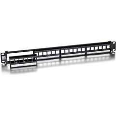 NTW 48-Port 2U Blank Front Access Panel (Black)