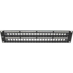Platinum Tools 48-Port Unloaded Shielded Patch Panel (2 RU)