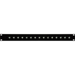 TecNec 16-Port F Jack Feed-Through Patch Panel (1 RU)