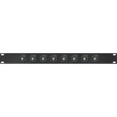 My Custom Shop 8-Port 75-Ohm Recessed Connectronics BNC Feed-Thru Patch Panel (1 RU)