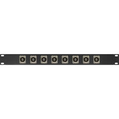 My Custom Shop 8-Port RCA to BNC Feed-Through Patch Panel (1 RU)