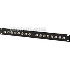 My Custom Shop 16-Port 75-Ohm Recessed Connectronics BNC Feed-Thru Patch Panel (1 RU)