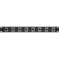 My Custom Shop 8-Port HDMI 2.0 Feed-Through Patch Bay with Rear Lacing Bar (1 RU)