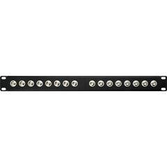 TecNec 2-RU 32-Point 75-Ohm BNC Feed-Thru Patch Panel