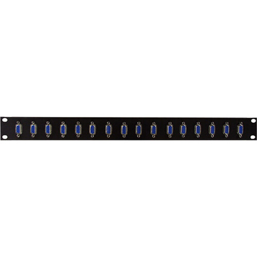 TecNec 16-Port DB9F-DB9F Feed-Thru Patchbay