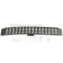 My Custom Shop 32-Port 75-Ohm Recessed Connectronics BNC Feed-Thru Patch Panel (2 RU)