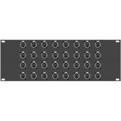 TecNec 32X45 Patchbay, Thirty-Two RJ-45 Connectors, Rackmountable (2RU)