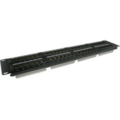 TecNec 2-RU 48-Port Category 6 Patch Panel (Black)