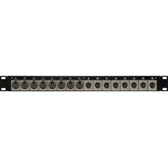 TecNec 2-RU 32-Point Flushmount 16 Male/16 Female Canare XLR-Solder Panel
