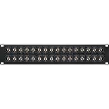 My Custom Shop 32-Port Recessed Canare 75-Ohm 12G-SDI BNC Patch Panel (2 RU)