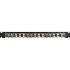 TecNec 2-RU 32-Point Flushmount Canare Female XLR-Solder Panel
