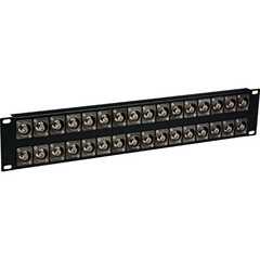 TecNec 4K/8K 12G-SDI Feed-Thru 32-Port BNC Patch Panel (2 RU)