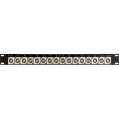TecNec 2-RU 32-Point Flushmount Canare F- Feed-Thru Panel