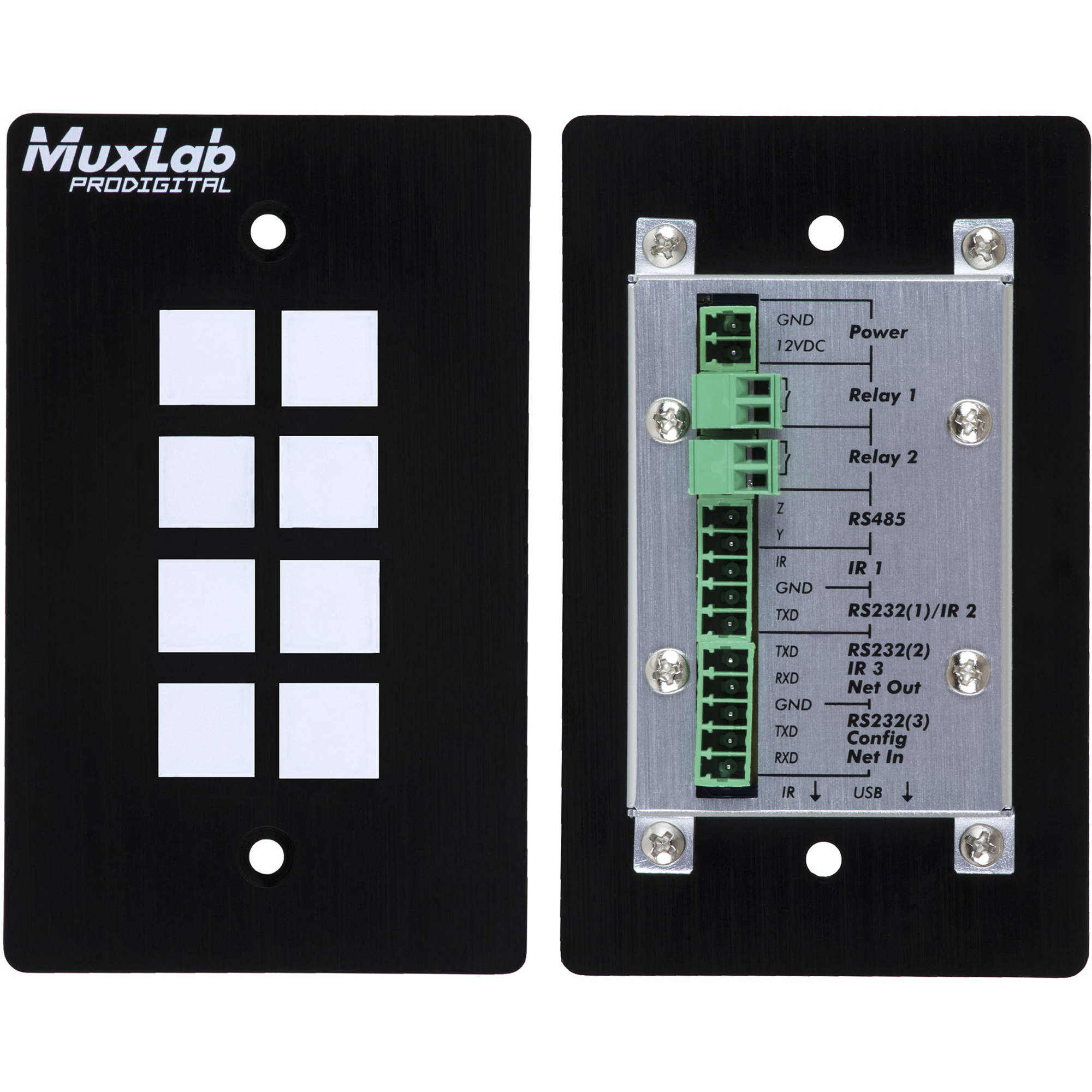 MuxLab 500816-IP 8-Button IP PoE Control Panel