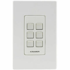 Kramer RC-206 6-Button I/O Control Keypad (White/Black)
