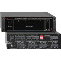 RDL RACK-UP 4x1 Remote-Controlled Stereo Audio Switcher with VCA
