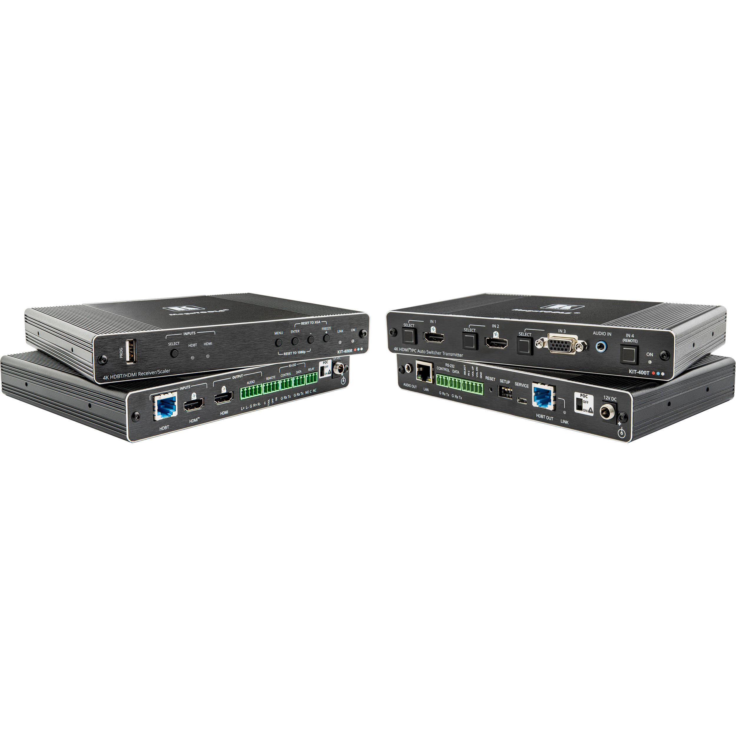 Kramer 4K Auto-Switcher/Scaler Kit over Long-Reach HDBaseT