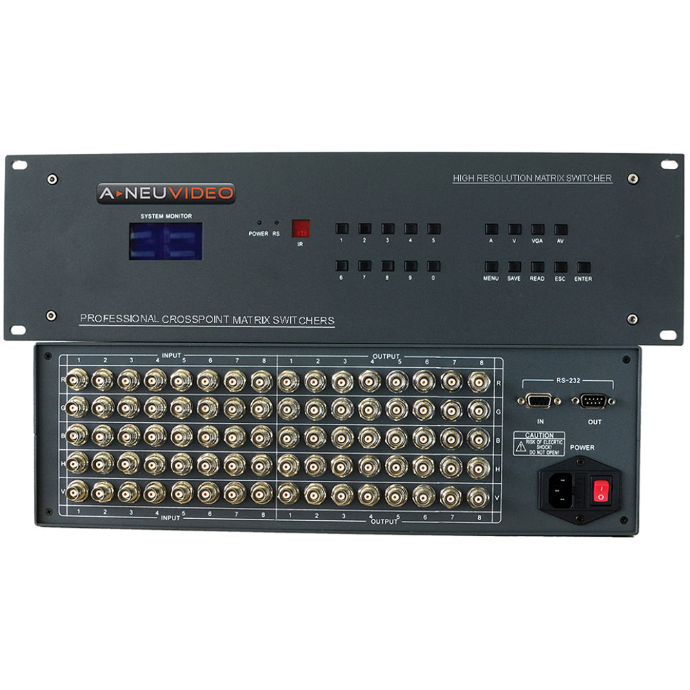 A-Neuvideo 16x1 RGB Serial Matrix Switcher