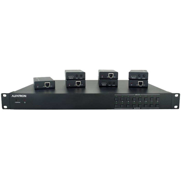 Alfatron 8x8 4K HDBaseT Matrix Switcher