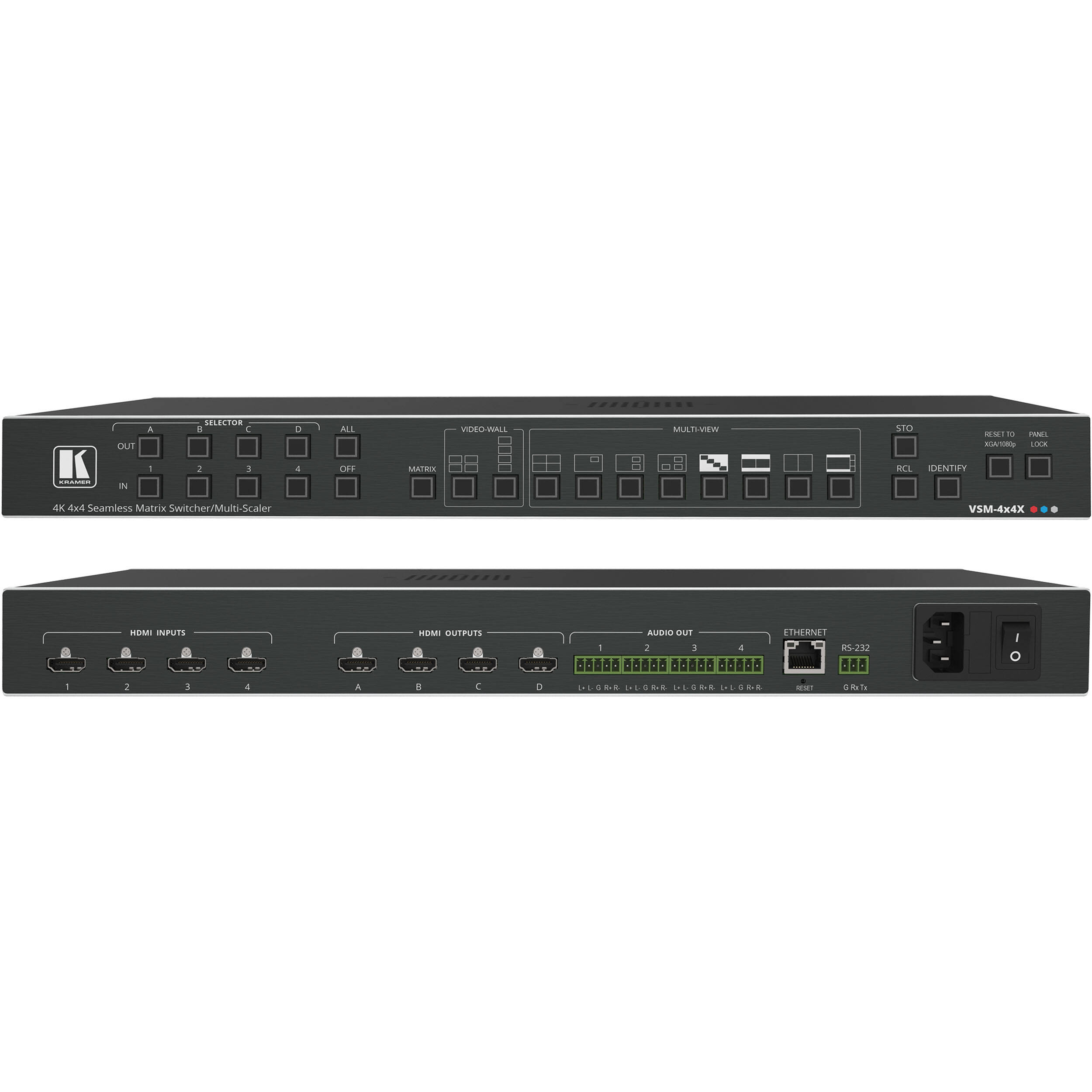Kramer 4x4 Matrix Switcher, Videowall & Multiviewer