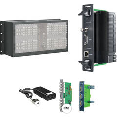Blackmagic Design Universal Videohub 72 Kit with Crosspoint, Power, and SDI Interfaces