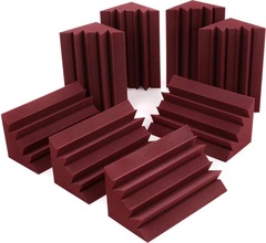 Auralex LENRD 1x1x2 foot Studiofoam Bass Trap - Burgundy (8-pack)