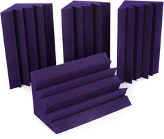 Auralex LENRD 1x1x2 foot Studiofoam Bass Trap - Purple (4-pack)