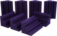 Auralex LENRD 1x1x2 foot Studiofoam Bass Trap - Purple (8-pack)