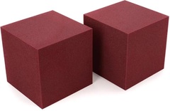 Auralex CornerFill Cubes 12x12x12 inch Studiofoam Bass Trap 2-pack - Burgundy