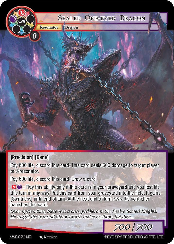 Sealed One-Eyed Dragon - NWE-079 - MR