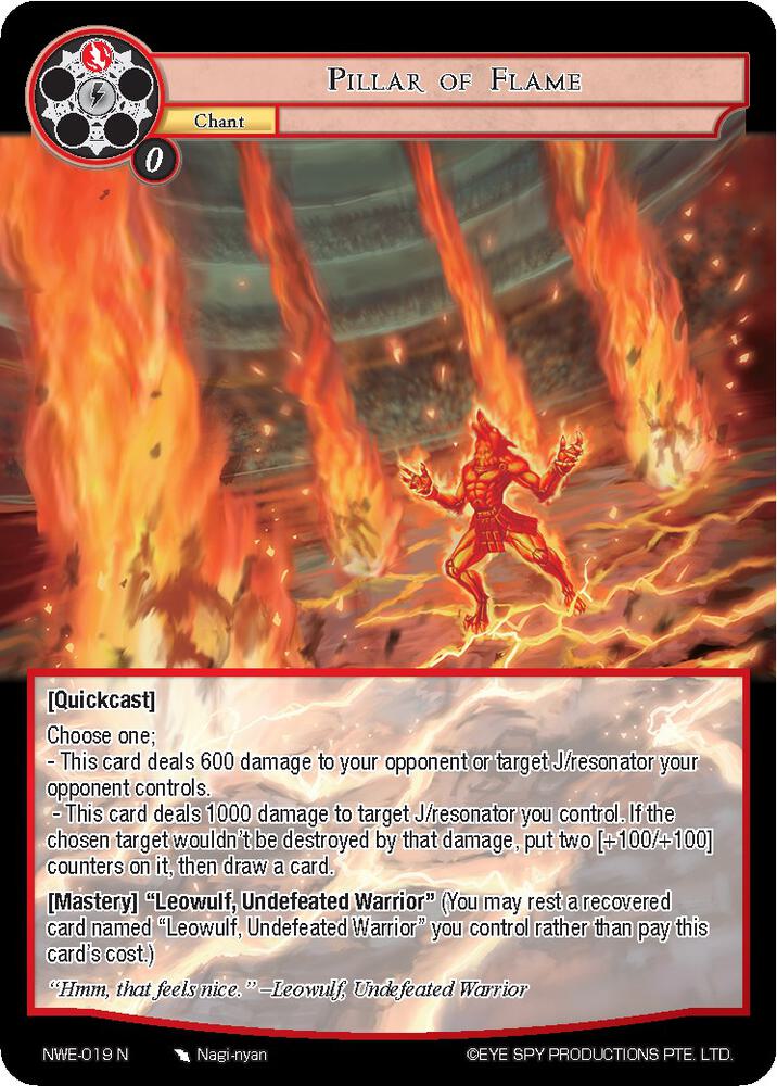 Pillar of Flame - NWE-019 - N